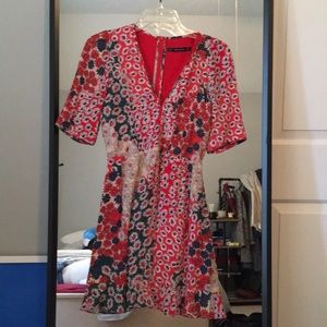 Zara floral dress XS, like new